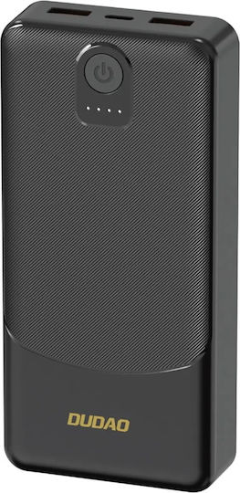 Dudao K10Pro Power Bank 20000mAh 10W with 2 USB-A Ports Black