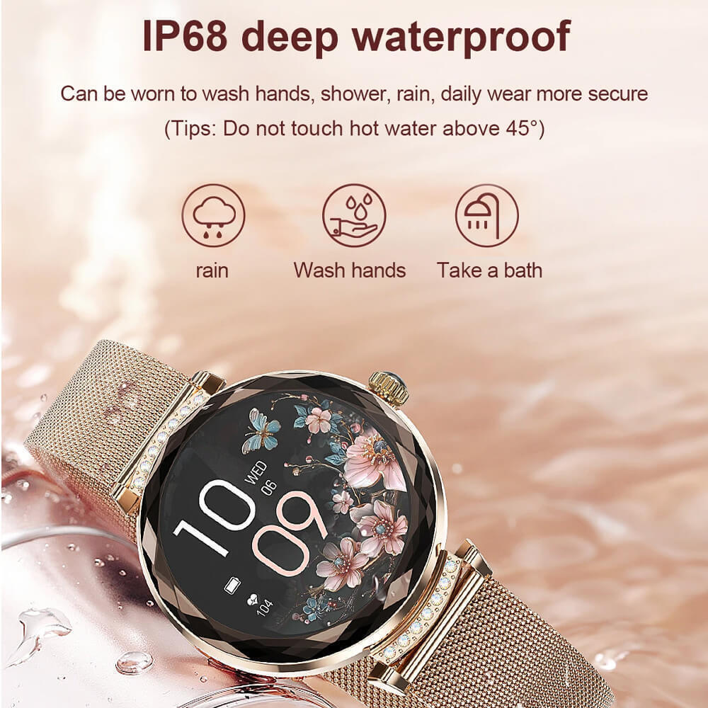 Microwear NX7 Pro Stainless Steel 38mm Smartwatch with Heart Rate Monitor (Silver Steel) view 6