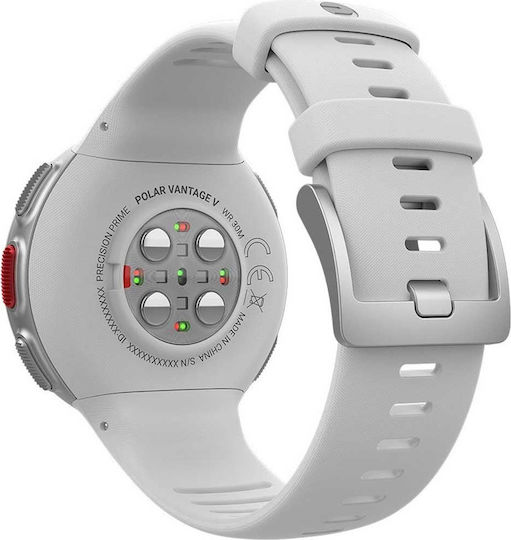 Polar Vantage V Stainless Steel 46mm Waterproof Smartwatch (White) view 5