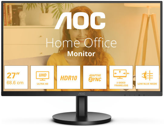 AOC U27B3M VA HDR Monitor 27" 4K 3840x2160 with Response Time 4ms GTG