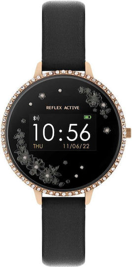 Reflex Active RA03-2078 38mm Smartwatch with Heart Rate Monitor (Black)