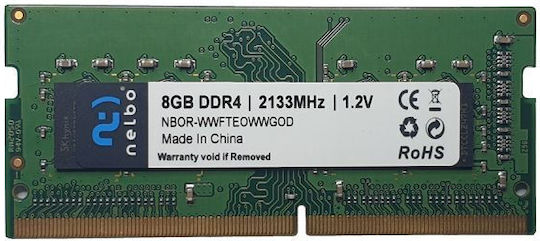 Nelbo DDR4 with Module 1x8GB and Speed 2133 for Laptop DR26TBMBM