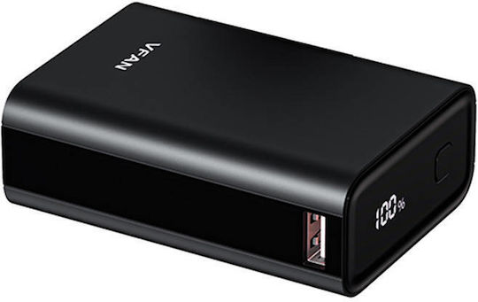 Vipfan F09 Power Bank 20000mAh 22.5W with USB-A Port and USB-C Port Power Delivery Black view 6