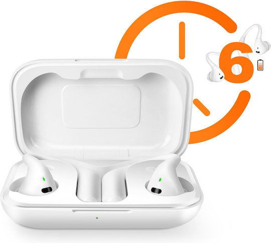 LinQ R9565 In-ear Bluetooth Handsfree Earphones with Charging Case White view 4