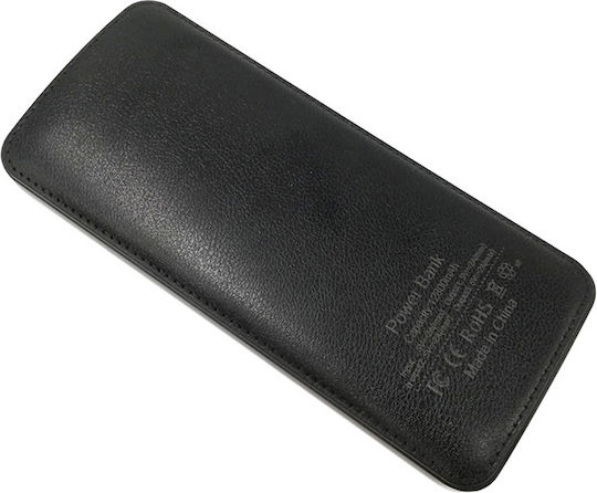 Treqa TR-901 Power Bank 12800mAh with 3 USB-A Ports Black view 4
