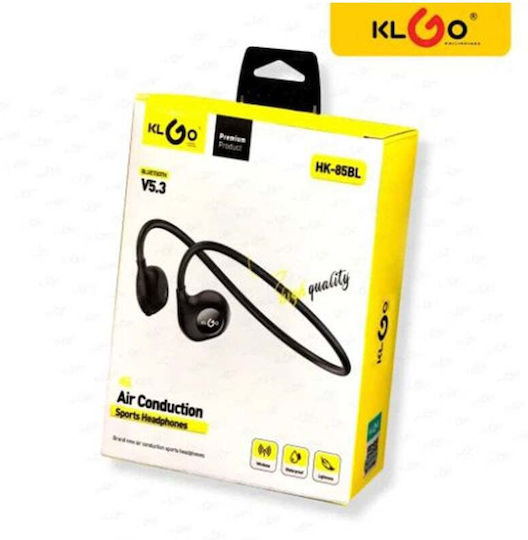 Klgo Hk-85bl Open Ear Bluetooth Handsfree Earphones Black view 1