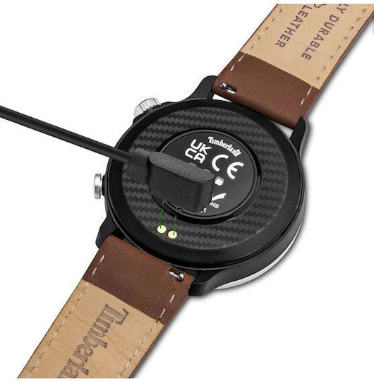 Timberland Trail Force S1 48mm Smartwatch with Heart Rate Monitor (Brown Leather Strap Gift Set) view 5