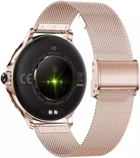 Nubi NX19 Smartwatch with Heart Rate Monitor (Rose Gold) view 2