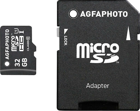 AgfaPhoto microSDHC 32GB U1 UHS-I with Adapter view 1