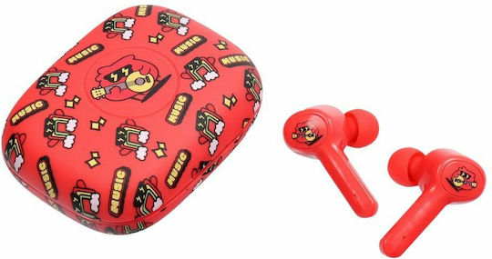 YLFS-06BT In-ear Bluetooth Handsfree Earphones with Charging Case Red view 1