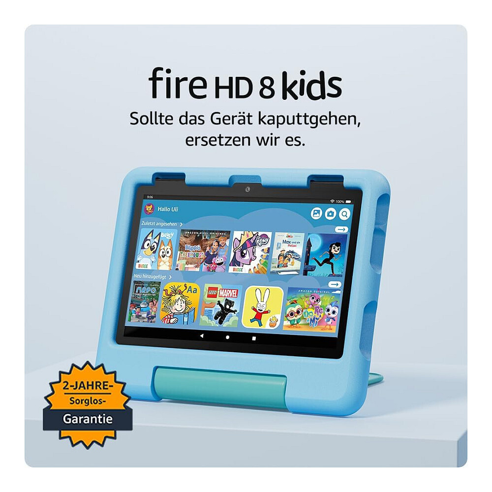Amazon Fire HD 8 Kids Pro (2024) 8" Tablet (3GB/32GB) Jungle Cat view 2