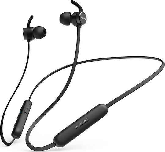 Philips TAE1205 In-ear Bluetooth Handsfree Earphones with Sweat Resistance Black view 1