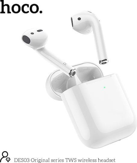 Hoco DES03 TWS In-ear / Earbud Bluetooth Handsfree Earphones White view 1