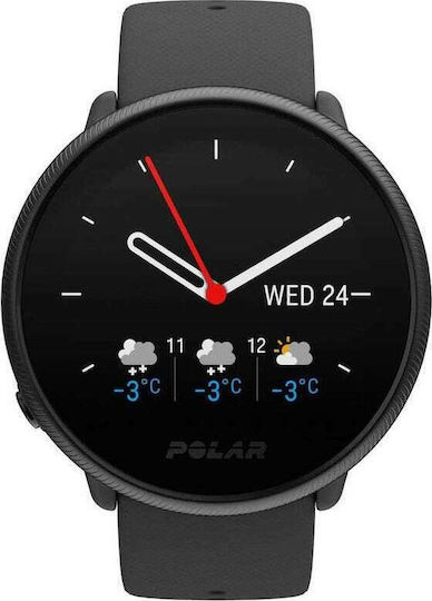 Polar Ignite 2 Stainless Steel 43mm Waterproof Smartwatch with Heart Rate Monitor (Black Pearl) view 8