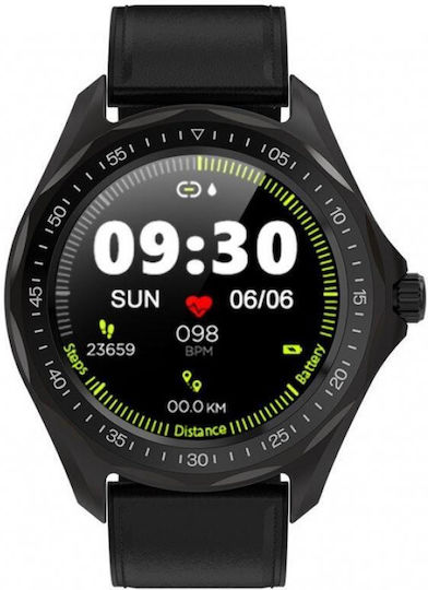 Kingwear S09 Smartwatch with Heart Rate Monitor (Black) view 4
