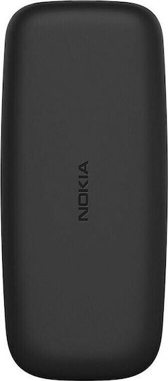 Nokia 105 (2019) Dual SIM Mobile with Buttons (Greek Menu) Black view 7