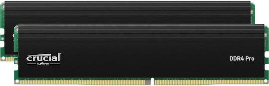 Crucial Pro DDR4 64GB RAM with 2x32GB Modules and Speed 3200 for Desktop CP2K32G4DFRA32A