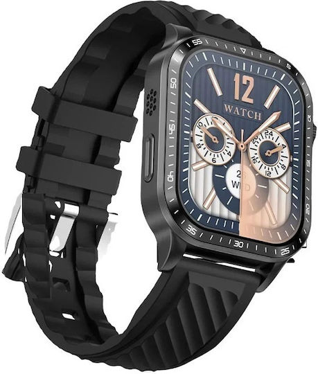 LG66 PRO Smartwatch with Heart Rate Monitor (Black)