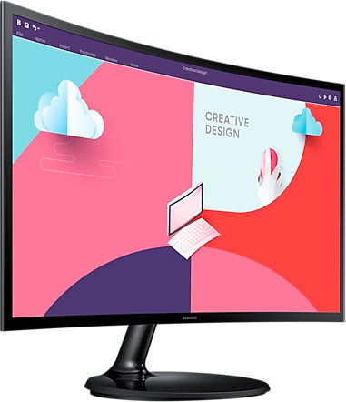 Samsung S27C364EAU VA Curved Monitor 27" FHD 1920x1080 with Response Time 4ms GTG view 3