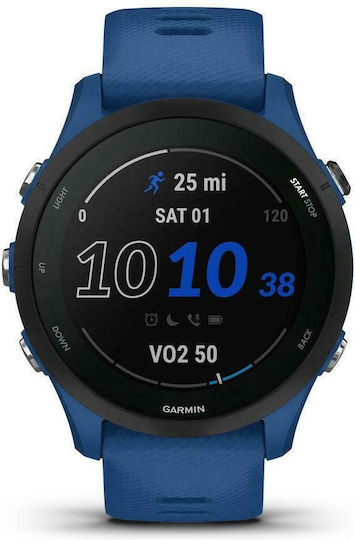 Garmin Forerunner 255 46mm Waterproof Smartwatch with Heart Rate Monitor (Tidal Blue) view 1