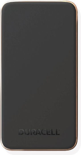 Duracell Charge Plus Power Bank 10000mAh 15W with USB-A Port and USB-C Port Black