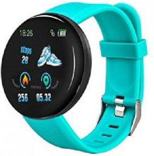 Andowl X2 44mm Smartwatch with Heart Rate Monitor (Light Blue)