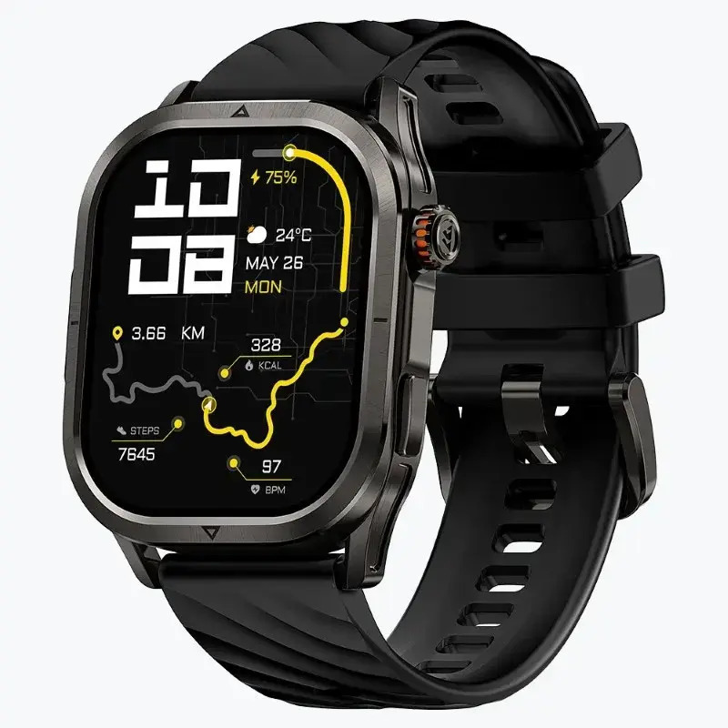 Kospet Magic P10 Stainless Steel Smartwatch with Heart Rate Monitor (Black)