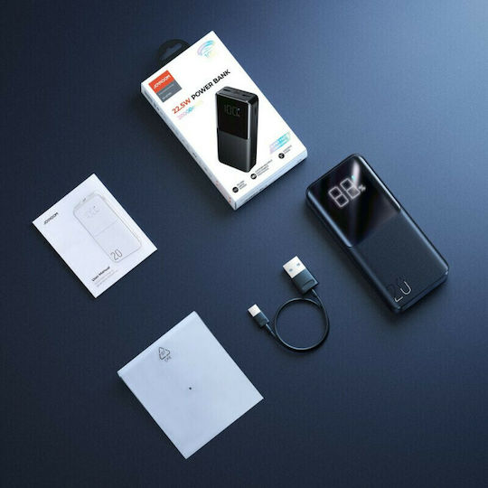 Joyroom JR-QP192 Power Bank 20000mAh 22.5W with 2 USB-A Ports and USB-C Port Black vista 7