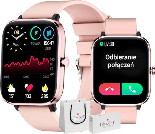 Giewont 230-1 Smartwatch with Heart Rate Monitor (Pink) view 1