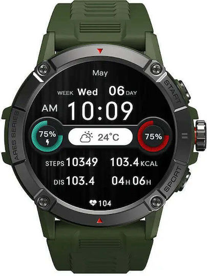 Zeblaze Ares 3 Smartwatch with Heart Rate Monitor (Green) view 7