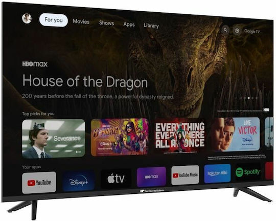 Continental Edison Smart Television 43" 4K UHD QLED CELED43SGQLD24B6 HDR (2024) view 2