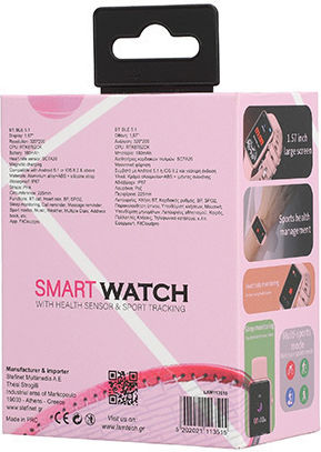 Lamtech LAM113515 Smartwatch with Heart Rate Monitor (Pink) vue 5