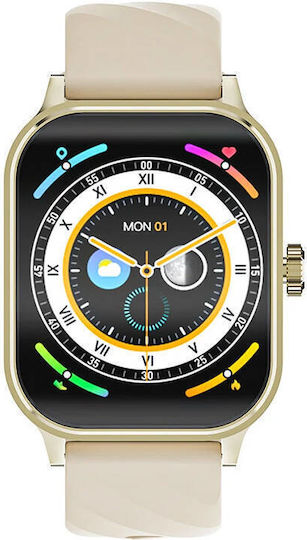BlitzWolf BW-HL5 Smartwatch with Heart Rate Monitor (Gold) vista 3