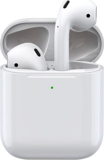i500 Earbud Bluetooth Handsfree Earphones with Charging Case White view 1