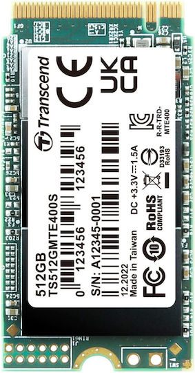 Transcend SSD 512GB M.2 Type With PCI Express 3.0 Connection TS512GMTE400S view 2