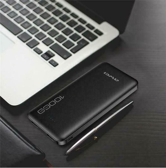 Awei P28K Power Bank 10000mAh with 2 USB-A Ports Black vista 4