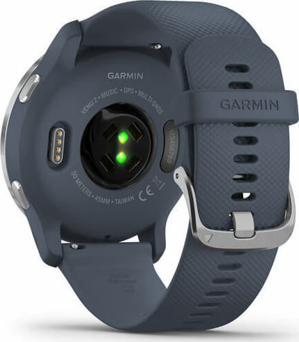 Garmin Venu 2 Stainless Steel 45mm Waterproof Smartwatch with Heart Rate Monitor (Silver / Granite) view 7