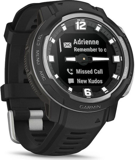 Garmin Instinct Crossover 45mm Waterproof Smartwatch with Heart Rate Monitor (Black) view 6