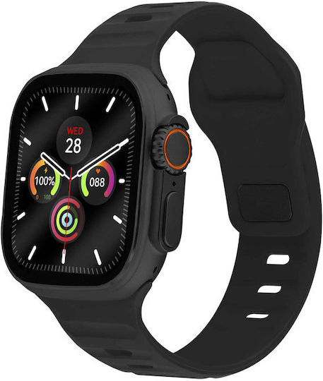 Lee Cooper Square Edge Plus Waterproof Smartwatch with Heart Rate Monitor (Black) view 2