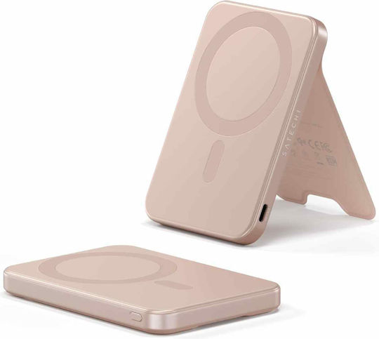 Satechi OntheGo MagSafe Power Bank 5000mAh 15W with USB-C Port Rose Gold view 1