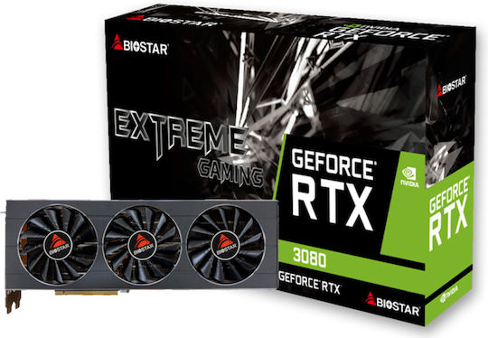 Biostar GeForce RTX 3080 10GB GDDR6X Extreme Gaming Graphics Card view 1