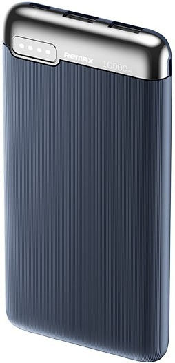 Remax RPP-625 Power Bank 10000mAh 15W with 2 USB-A Ports and USB-C Port Power Delivery Blue