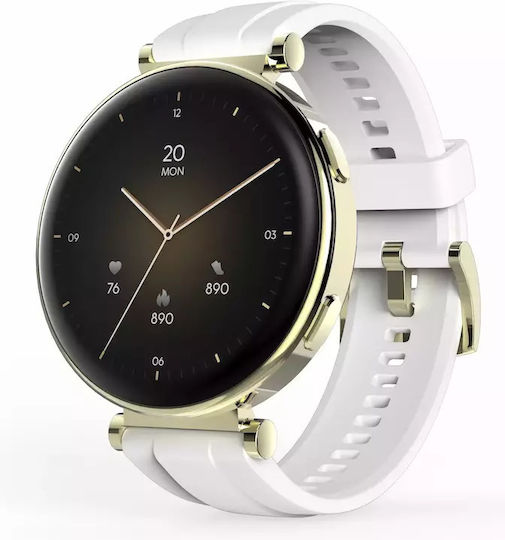 HAMA 7000 43mm Smartwatch with Heart Rate Monitor (White)