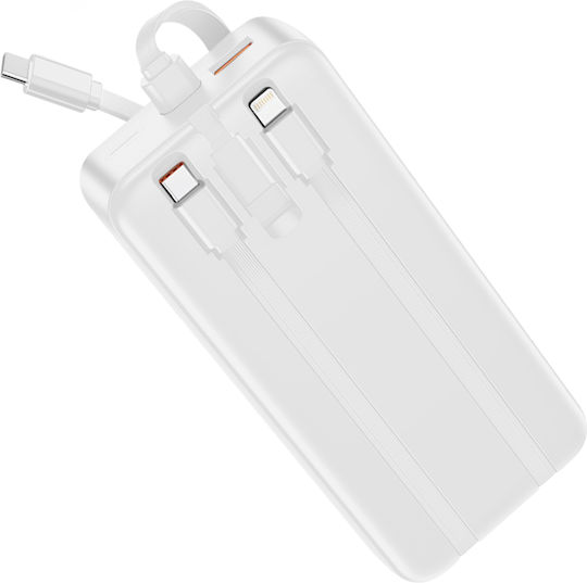 Maxexcell Power Bank 20000mAh with USB-A Port and USB-C Port White view 5