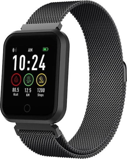 Forever ForeVigo SW-300 42mm Smartwatch with Heart Rate Monitor (Black)