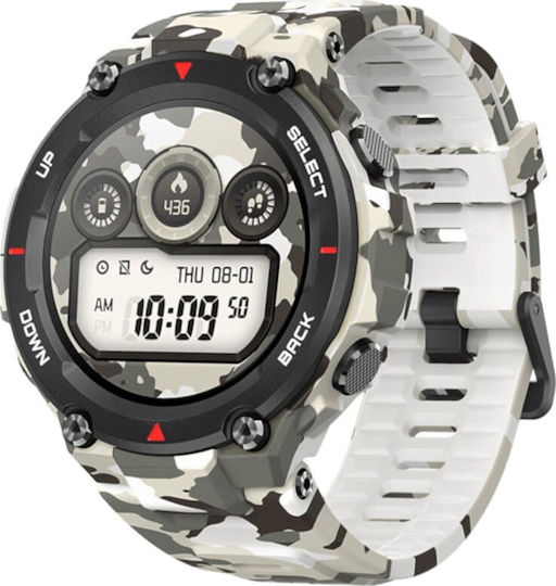 Amazfit T-Rex Waterproof Smartwatch with Heart Rate Monitor (Camo Green) view 2