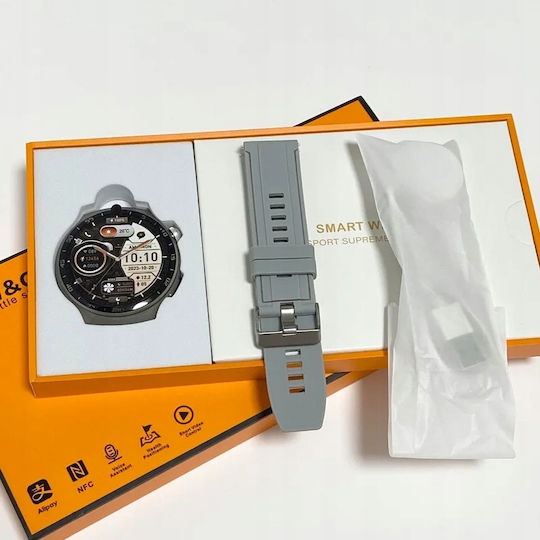 X10 Pro Metal Smartwatch with Heart Rate Monitor (Silver) view 5