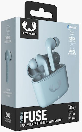 Fresh 'n Rebel Twins Fuse In-ear Bluetooth Handsfree Earphones with Charging Case Dusky Blue vue 4