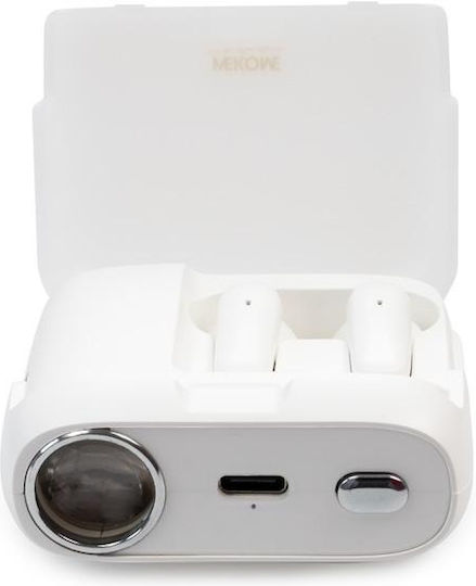 WK S28 Pop Digital Series Earbud Bluetooth Handsfree Earphones with Charging Case White view 8