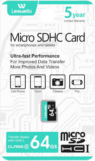Leewello SDHC 64GB Class 10 view 3